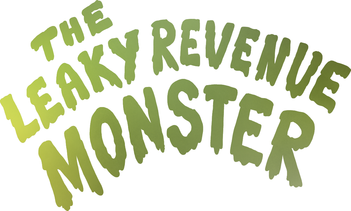 AVL_Leaky Rev Monster_Title The Leaky Revenue Monster Logo